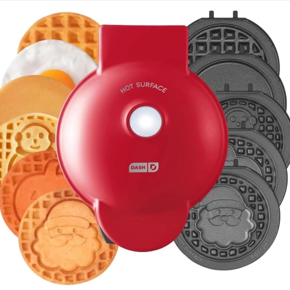 Dash Multimaker Mini Waffle Maker with 7 removable nonstick plates